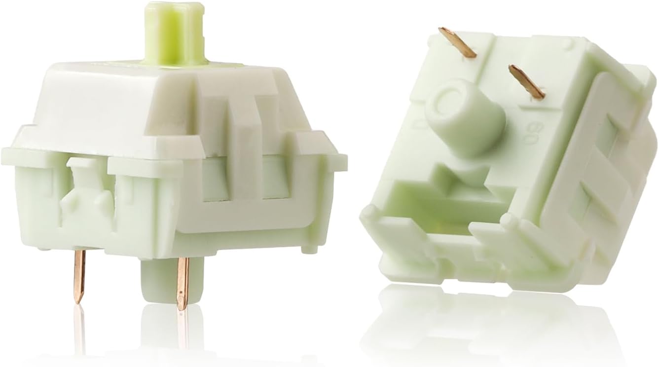 BOLT AXTION Linear Mechanical Switches: Premium Quiet Linear, 3-Pin Plate Mounted, Hot-Swappable DIY Keyboard Mod Kit with 50 Million Clicks (70 pcs, Keycap + Switch Puller)