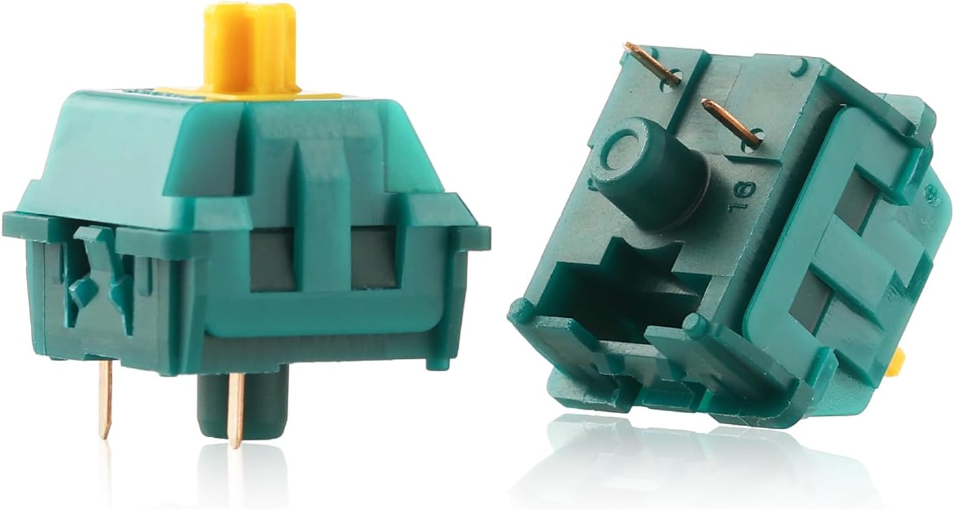 BOLT AXTION Linear Mechanical Switches: Premium Quiet Linear, 3-Pin Plate Mounted, Hot-Swappable DIY Keyboard Mod Kit with 50 Million Clicks (70 pcs, Keycap + Switch Puller)