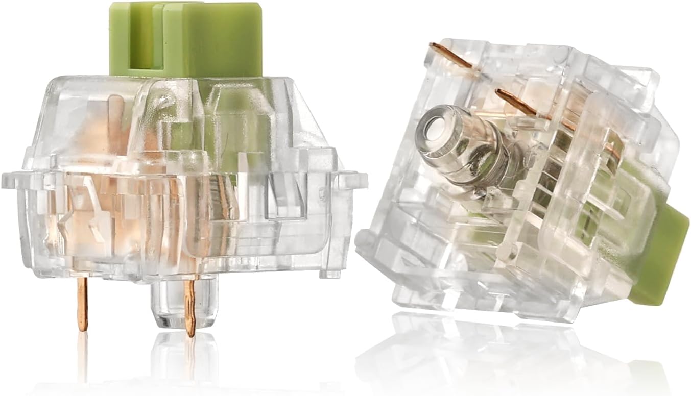 BOLT AXTION Linear Mechanical Switches: Premium Quiet Linear, 3-Pin Plate Mounted, Hot-Swappable DIY Keyboard Mod Kit with 50 Million Clicks (70 pcs, Keycap + Switch Puller)