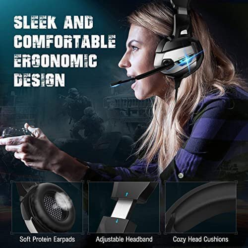 BOLT AXTION Gaming Headset with Microphone, Gaming Headphones Stereo 7.1