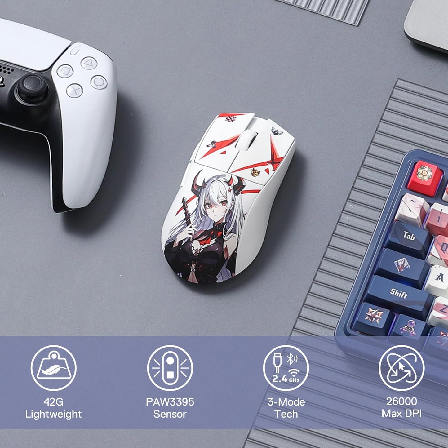 BOLT AXTION EISA K1NG M916 PRO Gaming Mouse | 1K Hz Ultra-High Precision | Ergonomic Design for Pro Gamers