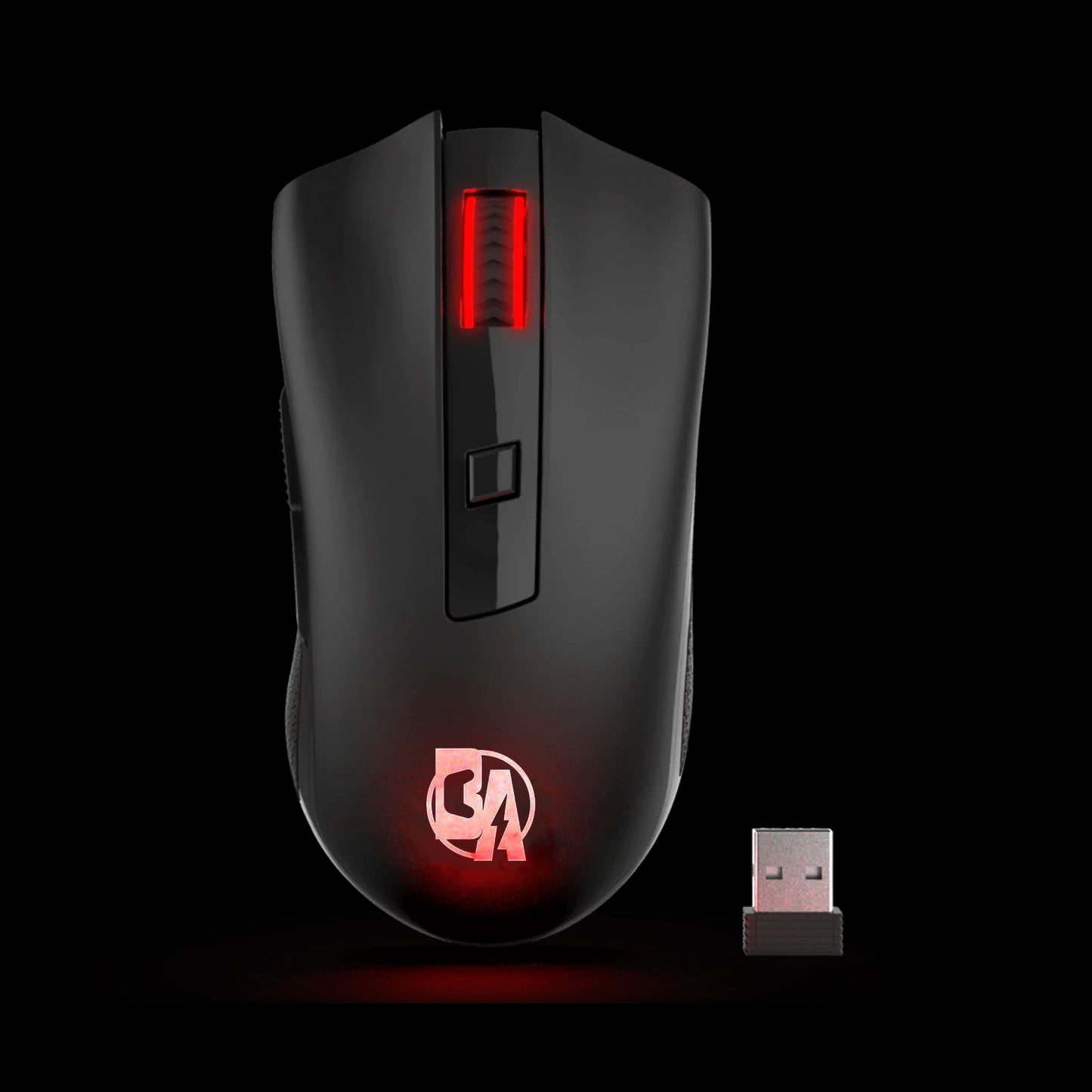 BOLT AXTION M652 2.4G Wireless Optical Mouse with USB Receiver | 5 DPI Levels, 6 Buttons | Portable for Gaming & Office Use | Compatible with Desktop, MacBook, Laptop, PC