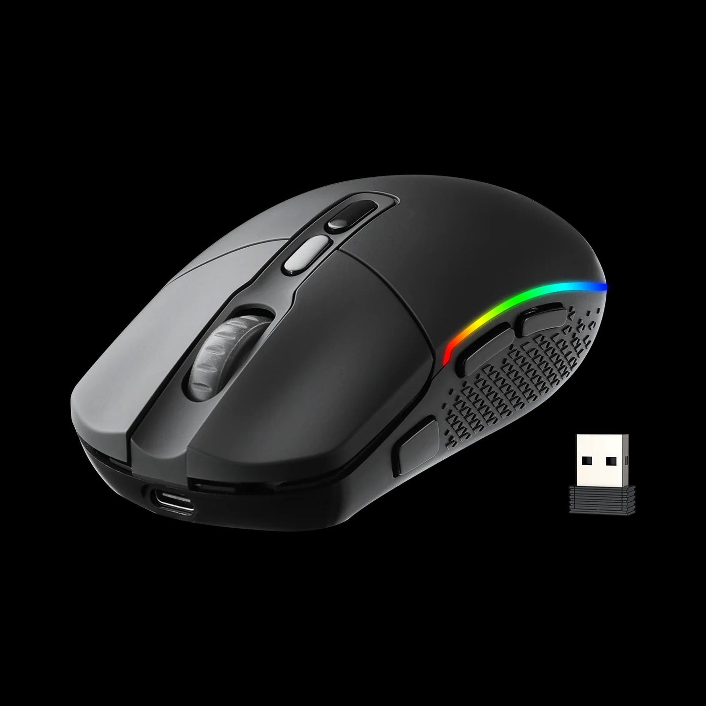 BOLT AXTION M719 Pro Wireless Gaming Mouse – 10,000 DPI, RGB Backlit, 8 Programmable Buttons, Ergonomic Design with Fire Button