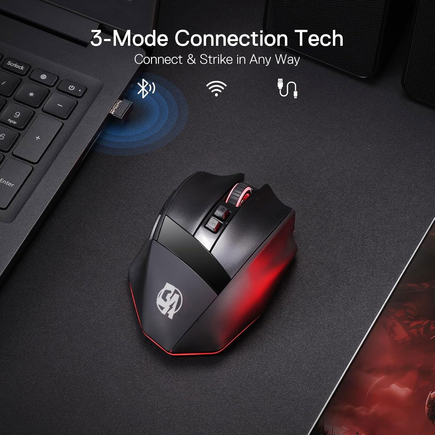 BOLT AXTION RIND M813 Pro – High-Performance Wireless Gaming Mouse for Precision and Speed