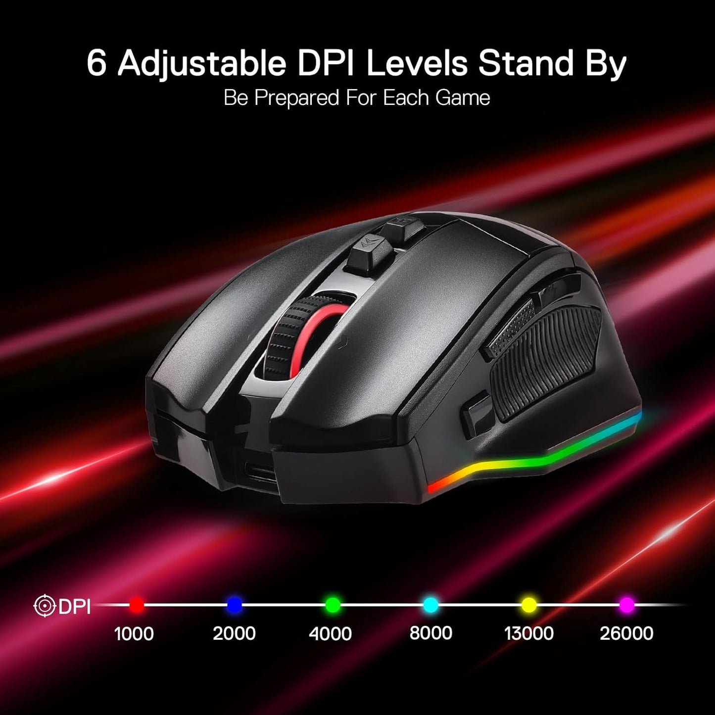 BOLT AXTION RIND M813 Pro – High-Performance Wireless Gaming Mouse for Precision and Speed