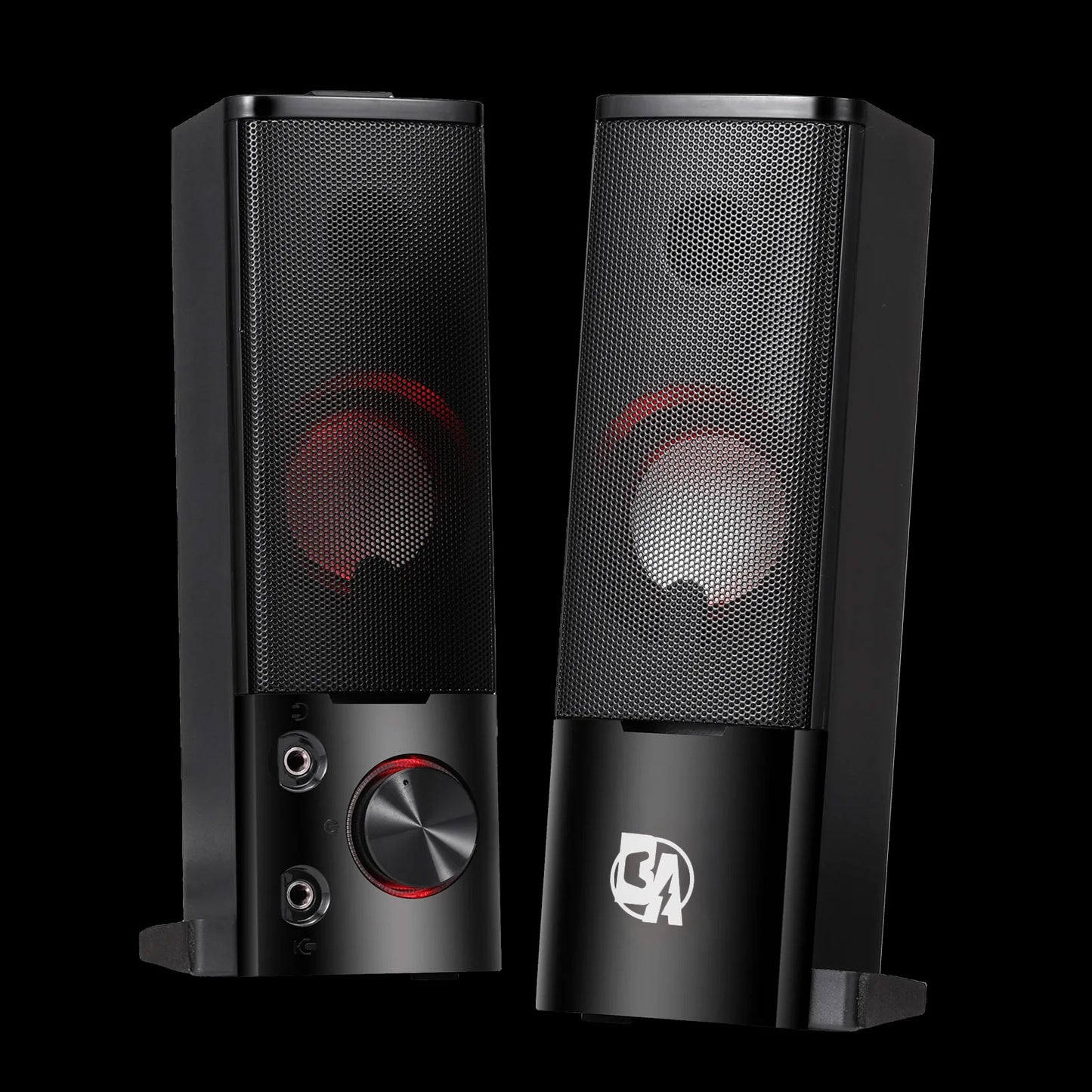 BOLT AXTION GS550 2.0 Channel PC Gaming Speakers - USB Powered Sound Bar with Headphone Jack & Quality Bass