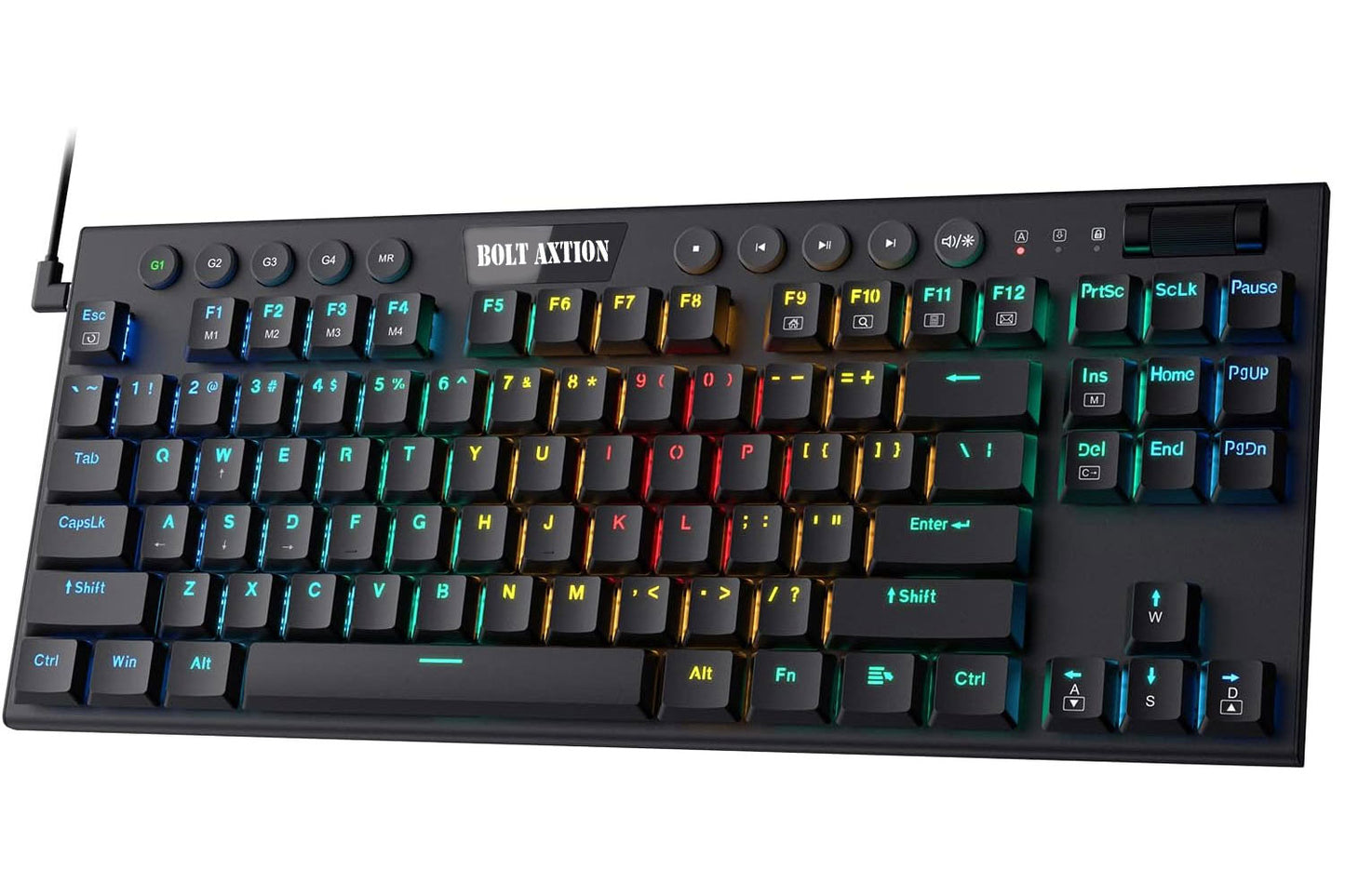 BOLT AXTION HORUS K622 Wired TKL Low Profile Keyboard