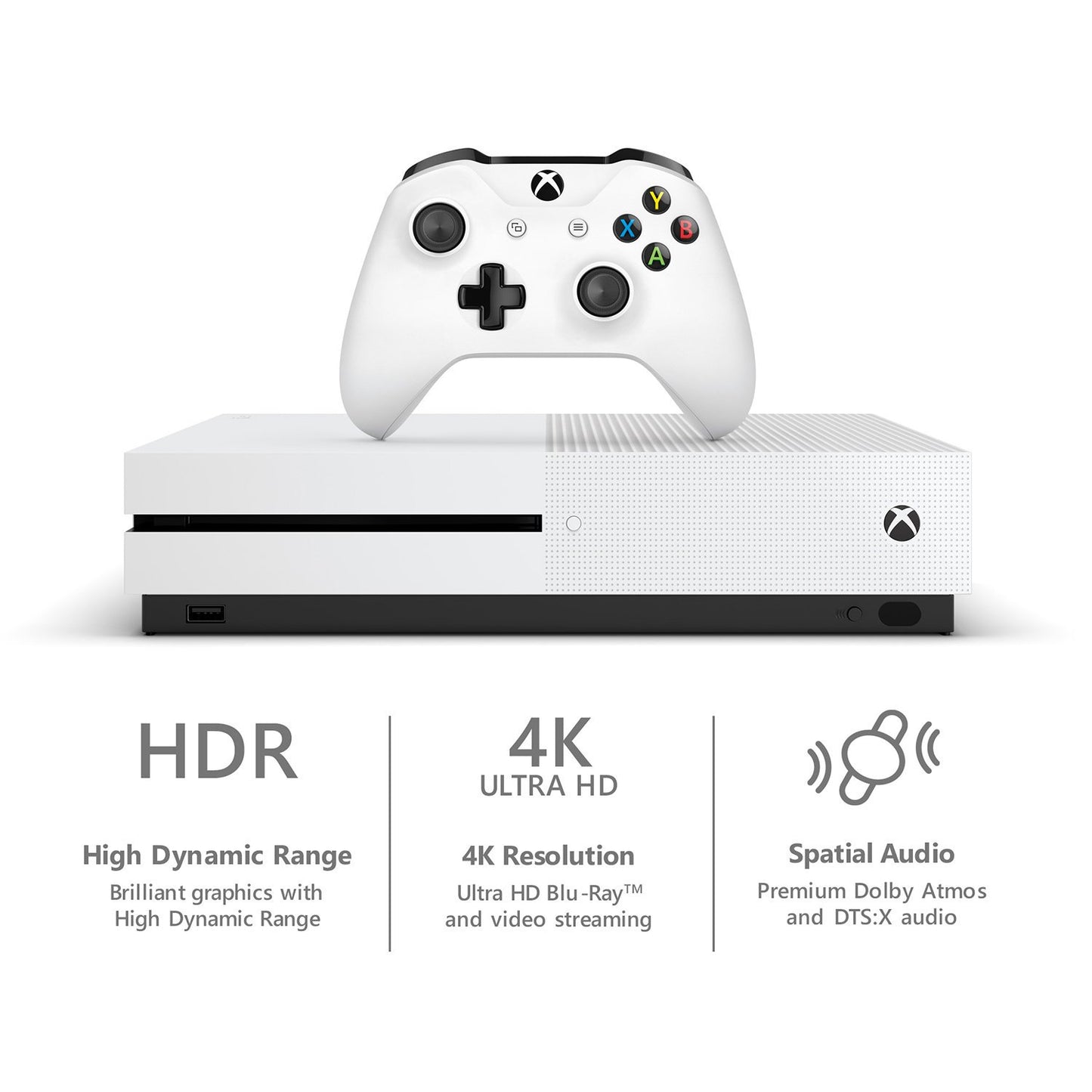 Microsoft Xbox One X 1TB Gaming Console White with BOLT AXTION Bundle Like New