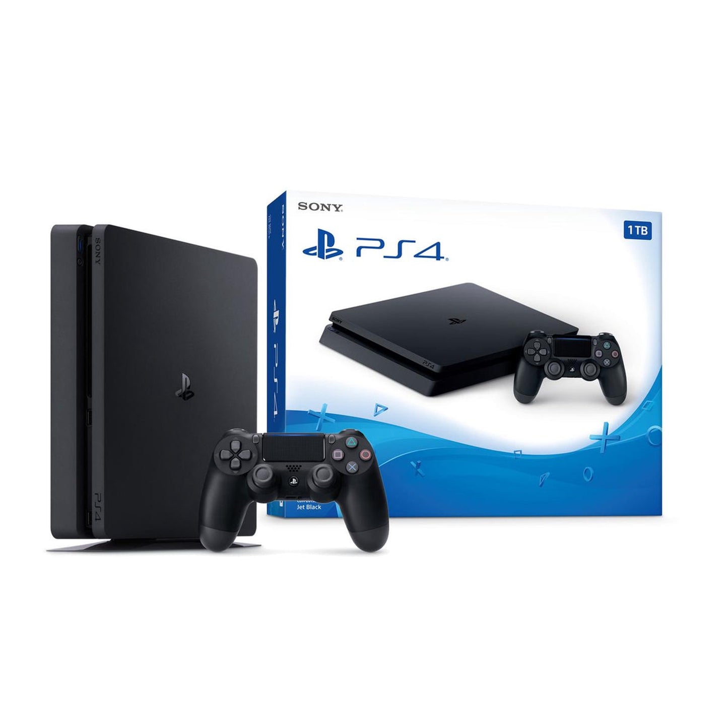 Sony 2215B PlayStation 4 Slim 1TB Gaming Console Black with BOLT AXTION Bundle Used