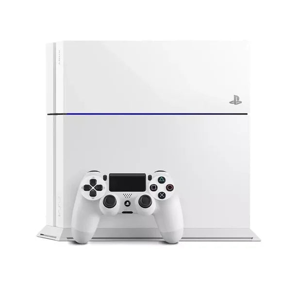 Sony PlayStation 4 500GB Gaming Console White 2 Controller Included BOLT AXTION Bundle Used