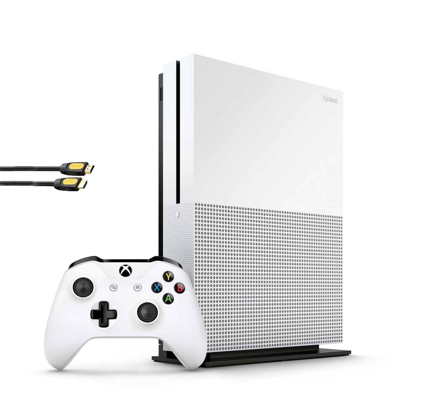 Microsoft Xbox One S 500GB Gaming Console White with BOLT AXTION Bundle Refurbished