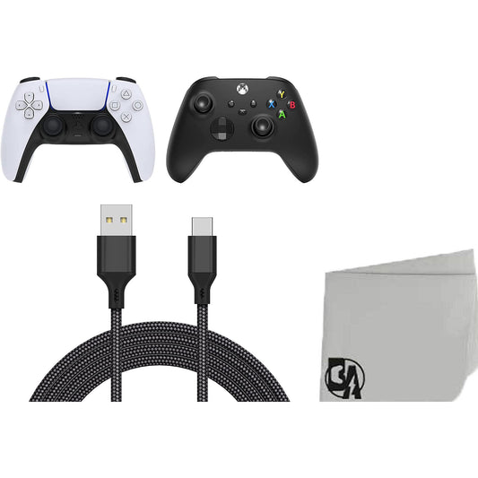 Nylon Braided Long Fast Charging USB Type C Charger Cord Campatible With Xbox Controller for XBOX Series