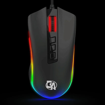 BOLT AXTION M711 Cobra Gaming Mouse - RGB Backlit, 10,000 DPI, Ergonomic, 7 Programmable Buttons.