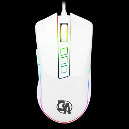 BOLT AXTION M711 Cobra Gaming Mouse - RGB Backlit, 10,000 DPI, Ergonomic, 7 Programmable Buttons.