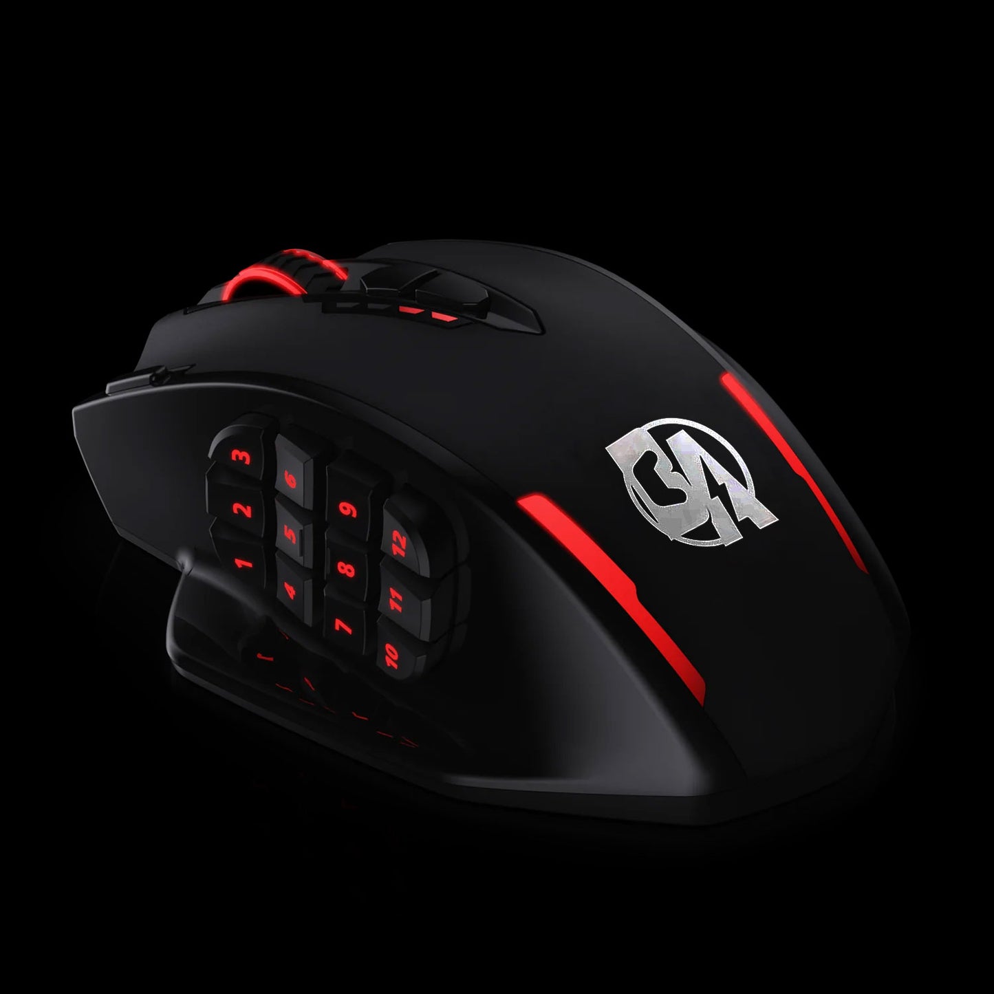 BOLT AXTION Wireless Gaming Mouse, 16000 DPI RGB, 16 Programmable Buttons, 45Hr Battery