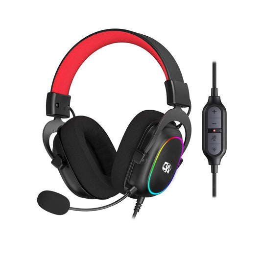 BOLT AXTION H510 Zeus-X RGB Gaming Headset - 7.1 Surround Sound, 53MM Drivers, Memory Foam Ear Pads, USB Powered for PC/PS4/NS