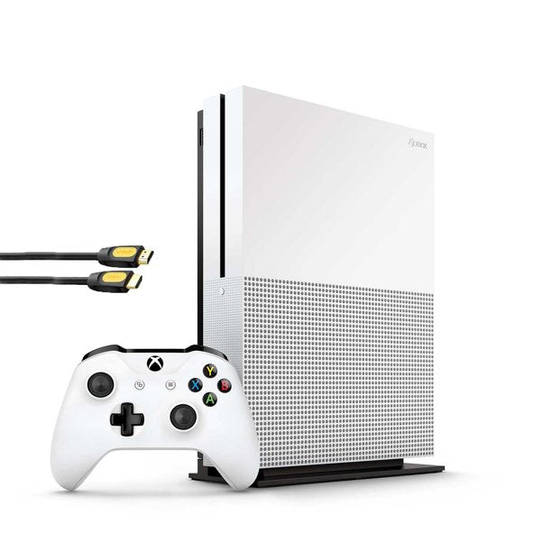 Microsoft 234-00051 Xbox One S White 1TB Gaming Console with BOLT AXTION Bundle Refurbished