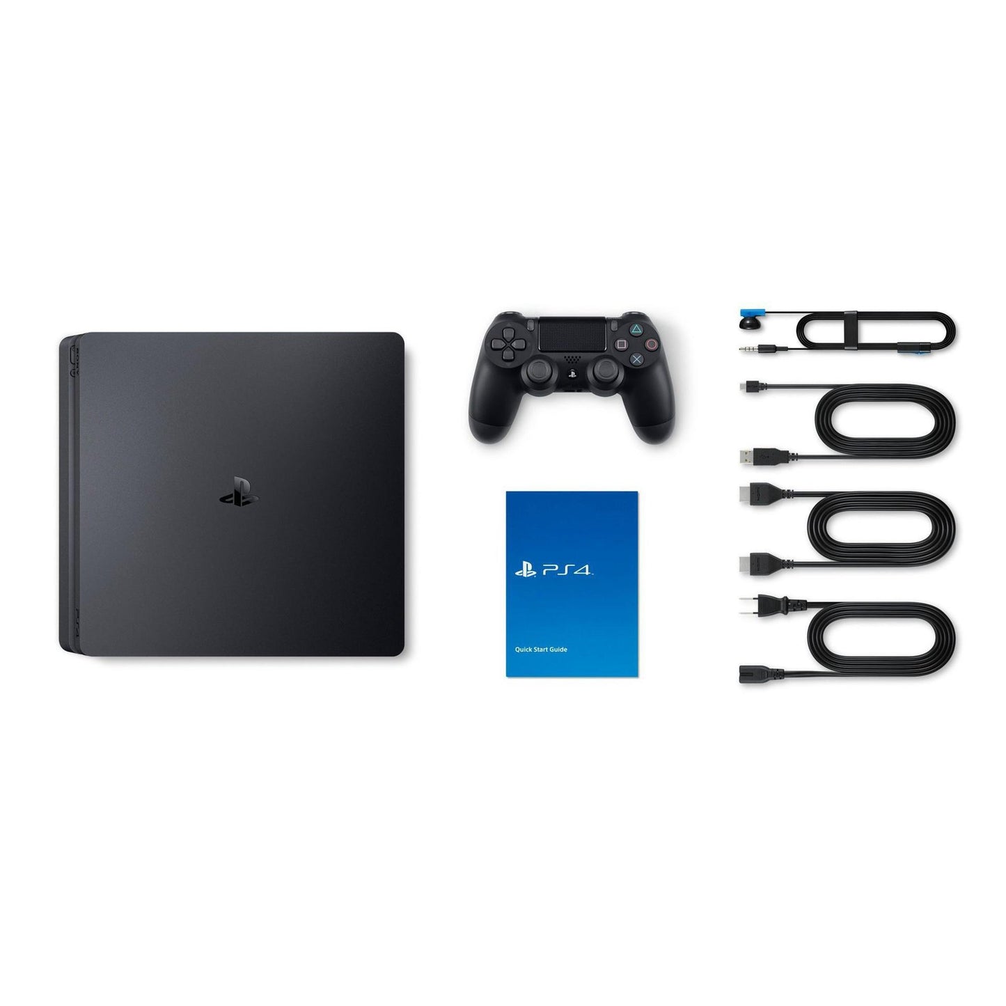 Sony 2215B PlayStation 4 Slim 1TB Gaming Console Black with HDMI Cable (Like New)