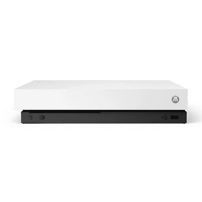 Microsoft Xbox One X 1TB Gaming Console White with BOLT AXTION Bundle Refurbished