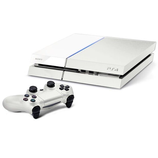 Sony PlayStation 4 500GB Gaming Console White 2 Controller Included BOLT AXTION Bundle Refurbished