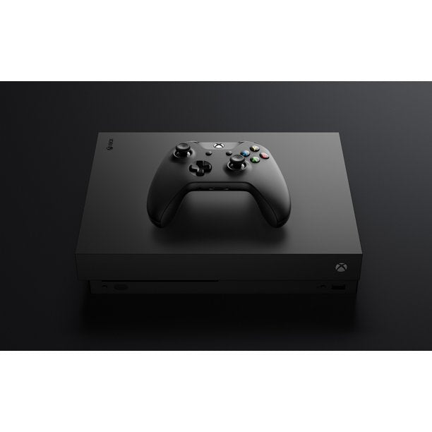 Microsoft Xbox One X 1TB Gaming Console Black with BOLT AXTION Bundle Refurbished