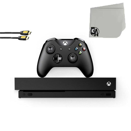 Microsoft Xbox One X 1TB Gaming Console Black with BOLT AXTION Bundle Used