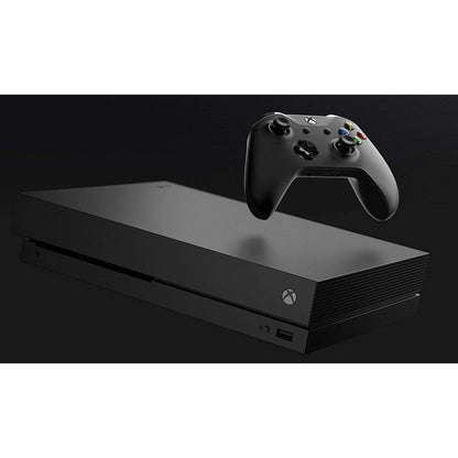 Microsoft Xbox One X 1TB Gaming Console Black with 2 Controller Included BOLT AXTION Bundle Like New