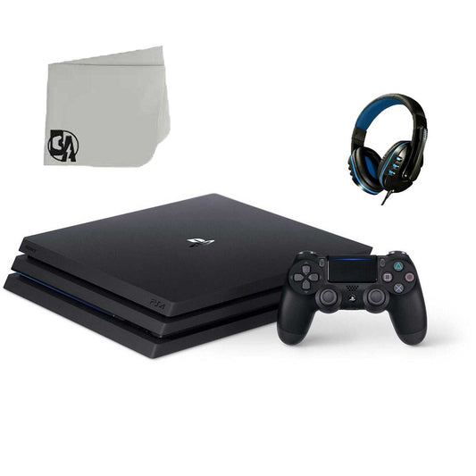 Sony PlayStation 4 Pro 1TB Gaming Console Black with BOLT AXTION Bundle Refurbished