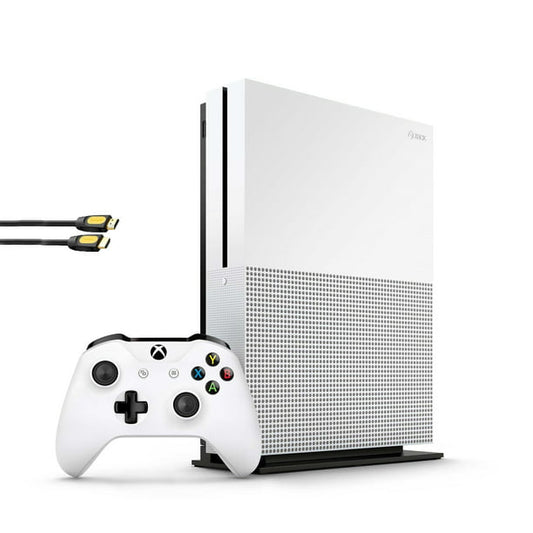 Microsoft Xbox One S 500GB Gaming Console White with BOLT AXTION Bundle Like New